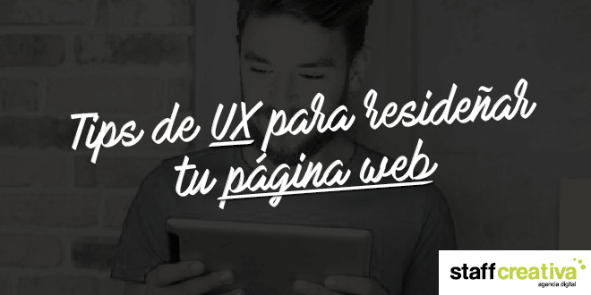 Tips de UX para resideñar tu página web