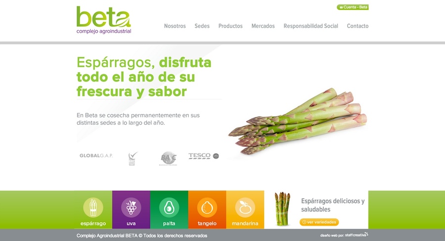 Complejo Agroindustrial Beta estrena nueva web