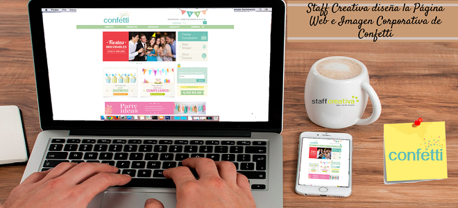 Staff Creativa desarrolla la página web e imagen corporativa de Confetti