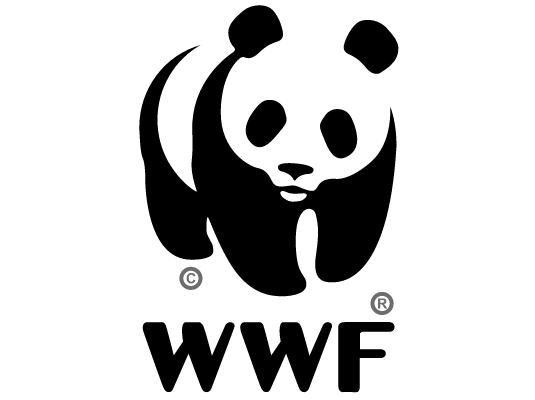 El diseño de logo del World Wildlife Fund usa el principio de proximidad de Gestalt para describir un oso panda, incluso cuando la forma no está totalmente cerrada